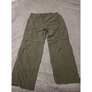 Women's 14 Petite Olive Green REI Cargo Convertible Pants UPF50+